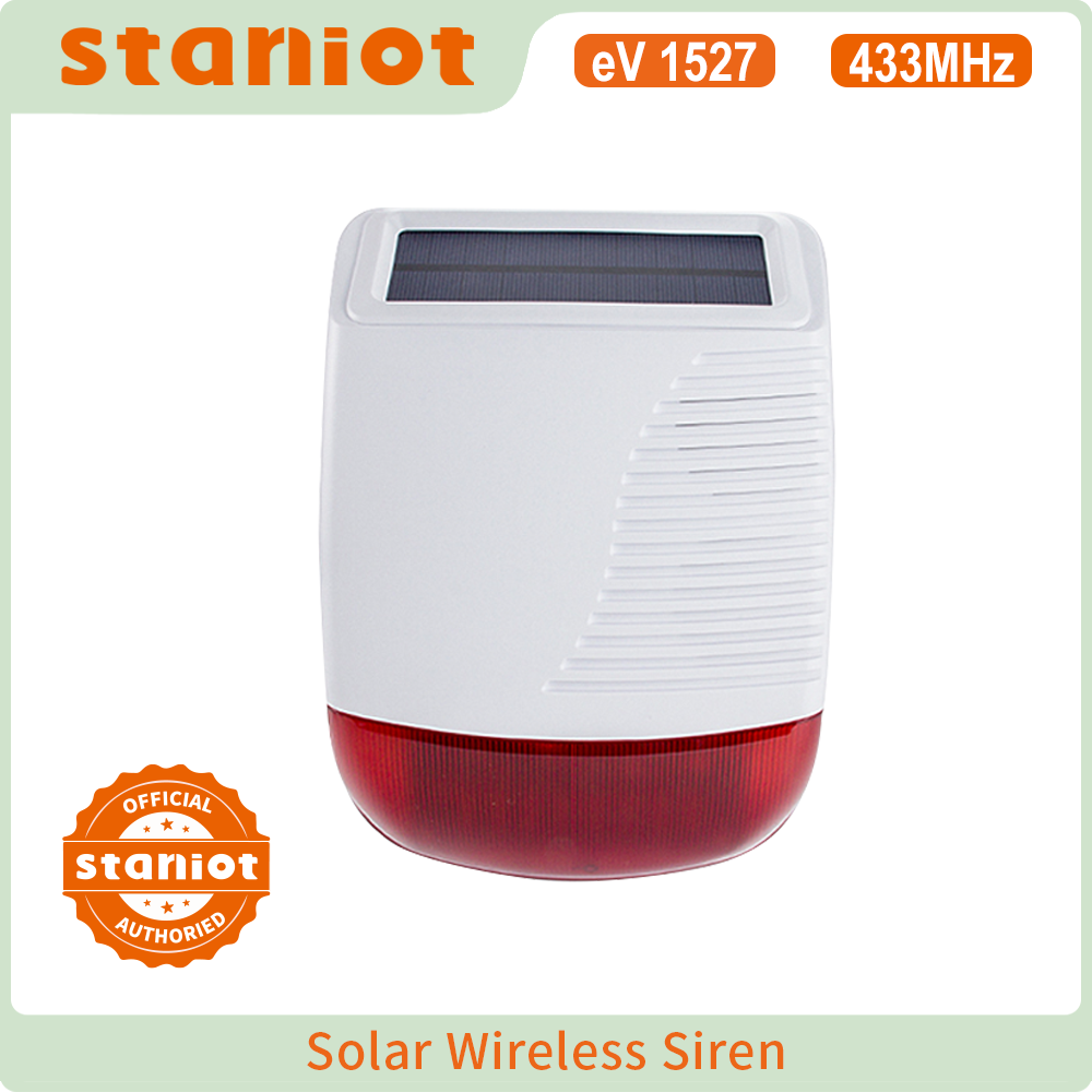 Outdoor Lighting Wireless - Staniot sirene estroboscópica solar externa sem
