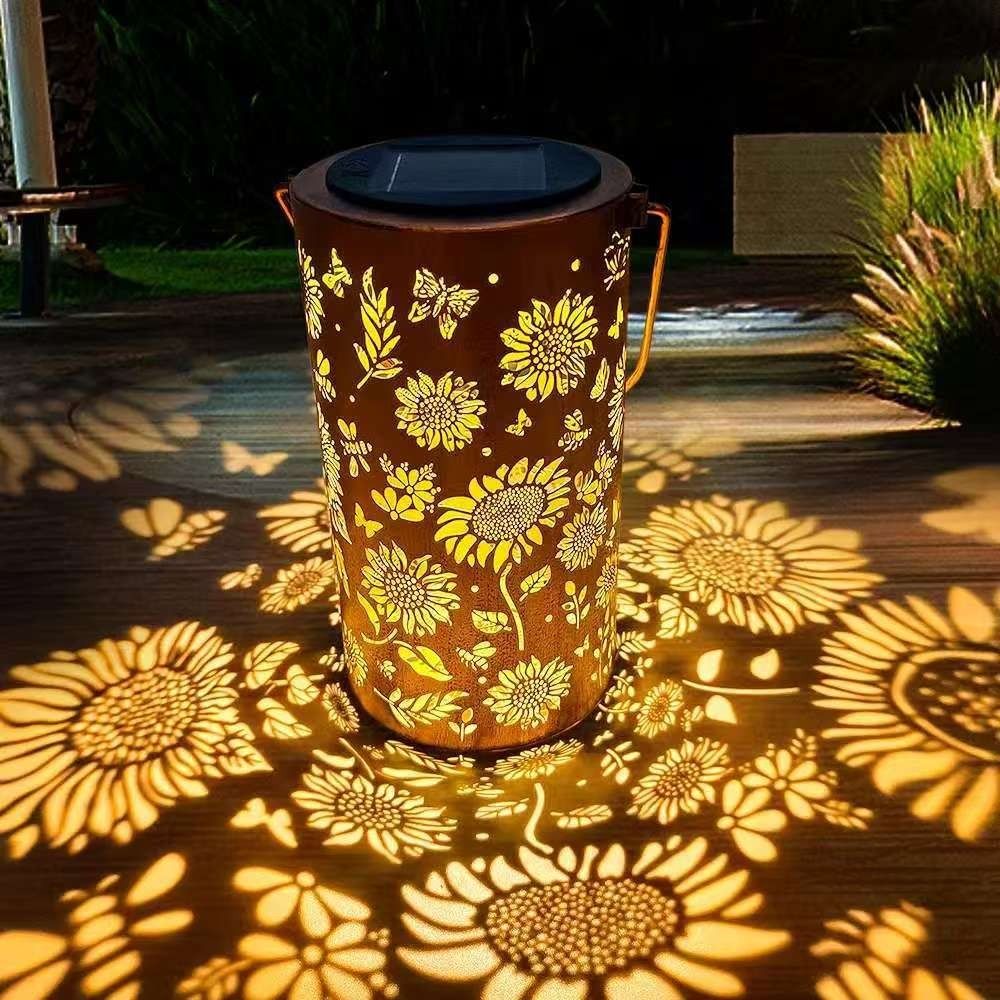 Outdoor Lighting Pathway - Luz de girassol e sombra, luz