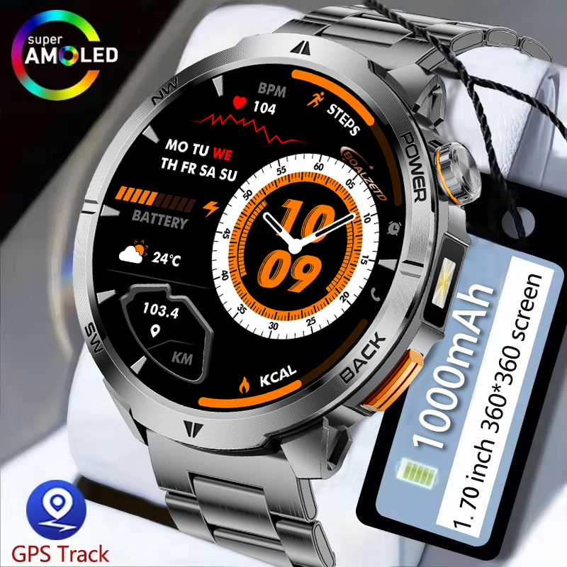 Outdoor Lighting Track - Novo Smartwatch 2026 com Bateria de