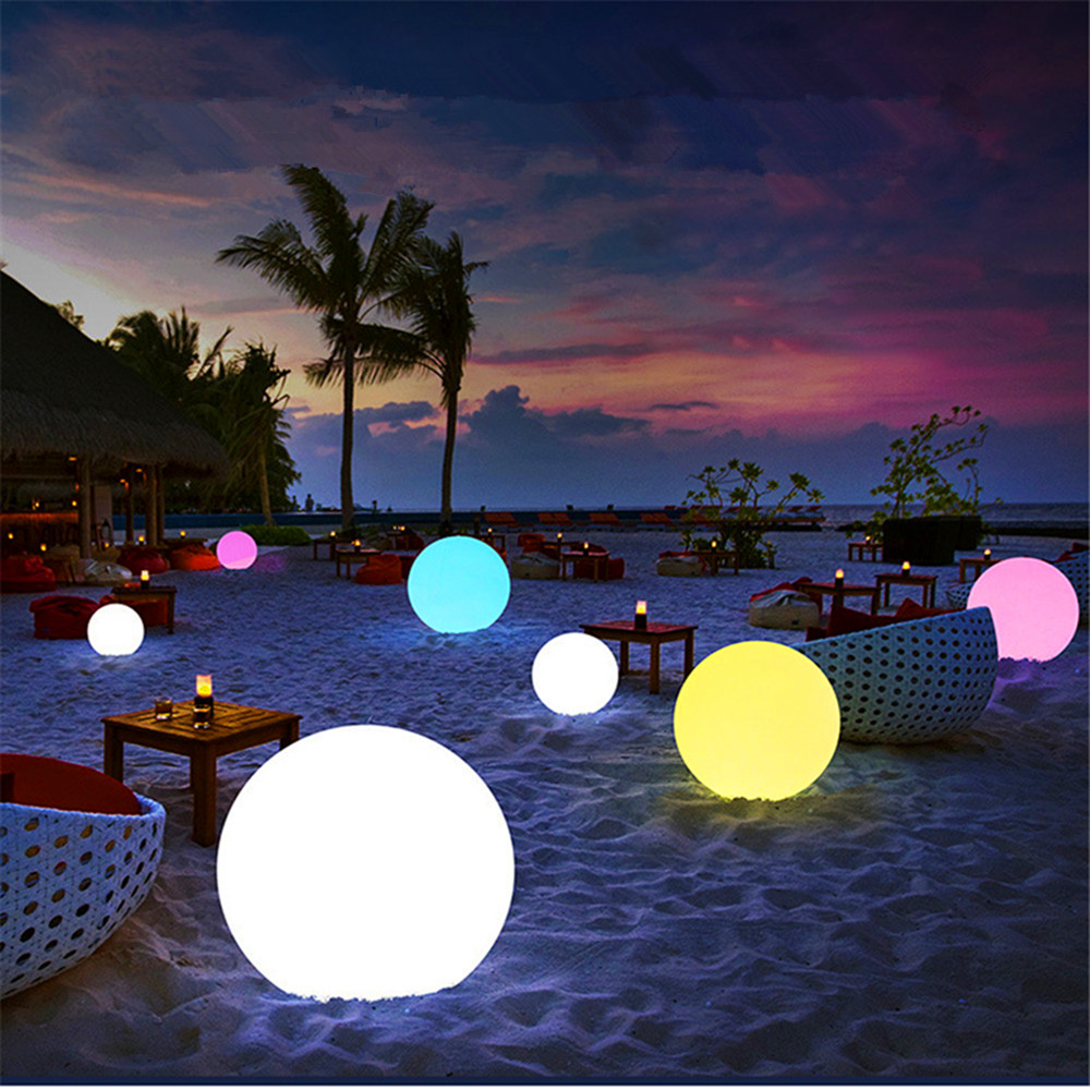 Outdoor Lighting Effects - Luz de bola brilhante led recarregável