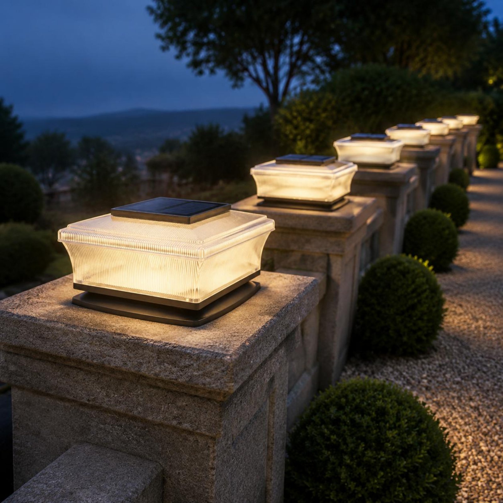 Outdoor Lighting Wireless - Luz Solar para Poste Sem Fio,