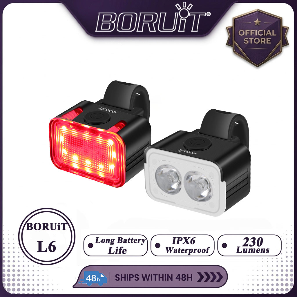 Outdoor Lighting Black - BORUiT BK12 700LM Lanterna de Bicicleta