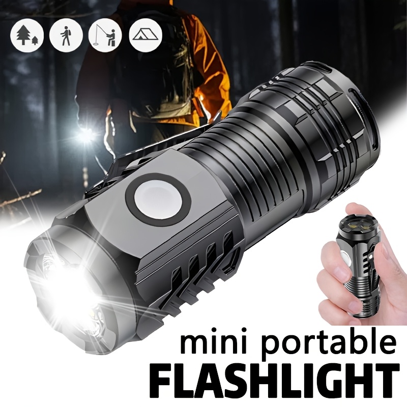 Outdoor Lighting Black - Mini lanterna 3LED com clipe para