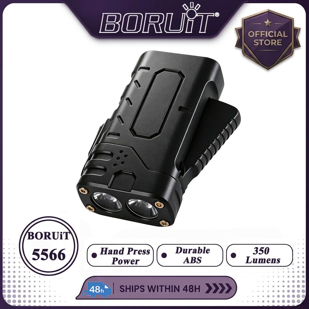 Outdoor Lighting Black - Lanterna LED EDC com Manivela BORUIiT,