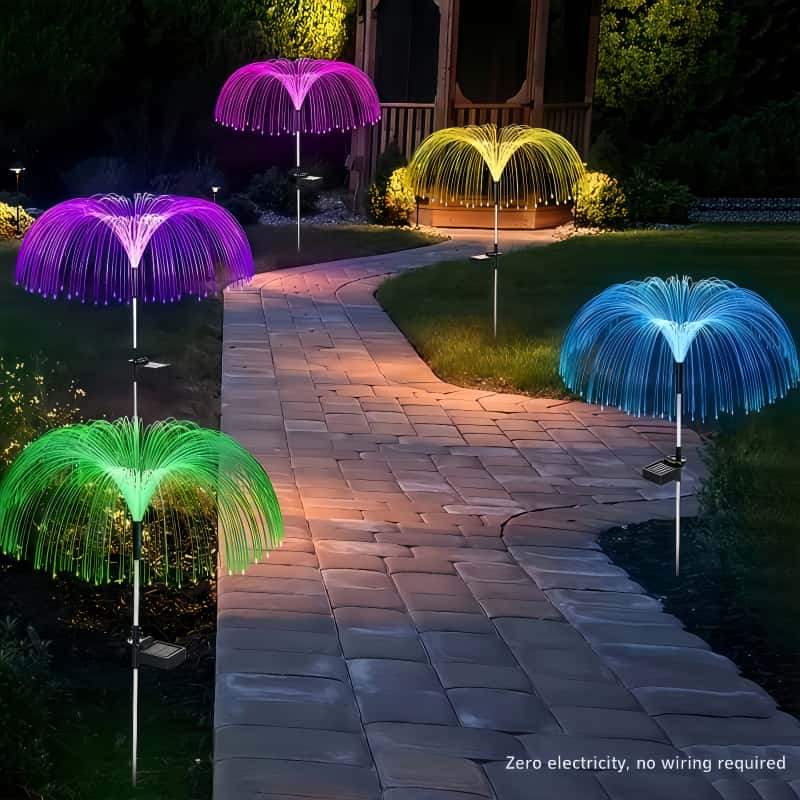 5 peças de luzes LED solares e - Outdoor Lighting Pathway avaliação e preço