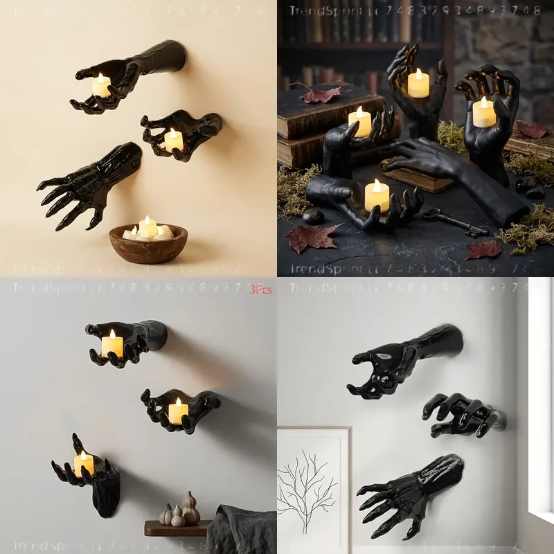 3 Peças de Decoração de Parede - Outdoor Lighting Black avaliação e preço