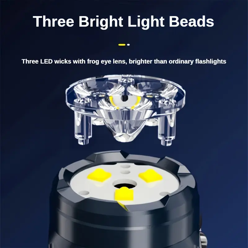 Mini lanterna 3LED com clipe p - Outdoor Lighting Black avaliação e preço